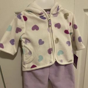 NWT Carter’s purple sweater and pant set - 3m girl